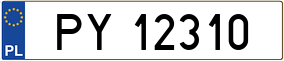 Truck License Plate